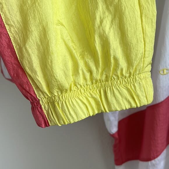 NWT Champion Woven Retro Colorblock Nylon Windbreaker Pants Track Pant Medium - Picture 6 of 9